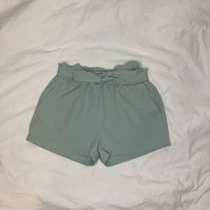 Revamped Paper Bag Short | Size S | Green Turquoise